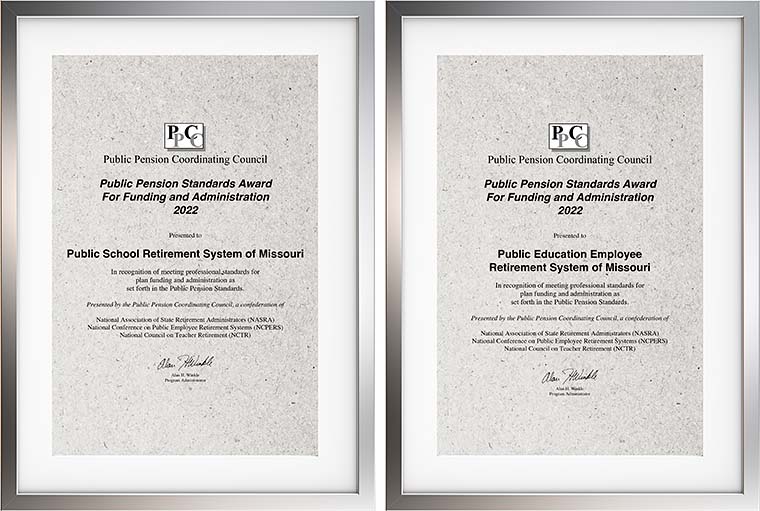 2022 PPCC Award Certificates in frames