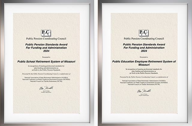2024 Public Pension Standards Award for Funding and Administration