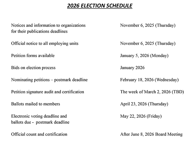2026-election-schedule 2026 Board of Trustees election schedule