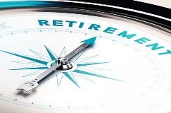 compass pointing towards retirement