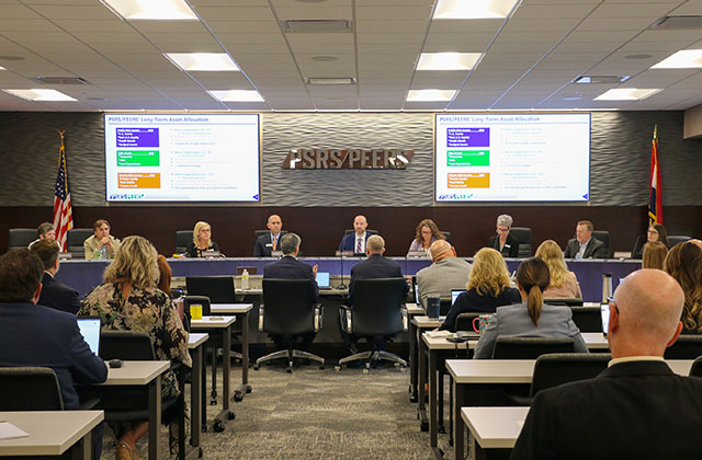 Investments staff present investment returns at the August 2022 Board Meeting