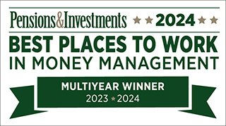 PSRS/PEERS has been recognized by Pensions & Investments (P&I) magazine as one of the “Best Places to Work in Money Management.”