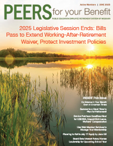 PEERS for your Benefit newsletter cover for June 2025