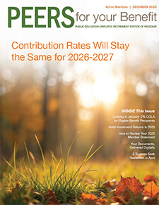 PEERS For Your Benefit newsletter cover for December 2025