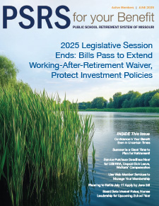 PSRS for your Benefit newsletter cover for June 2025