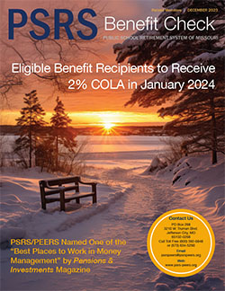 PSRS Benefit Check newsletter cover photo for December 202