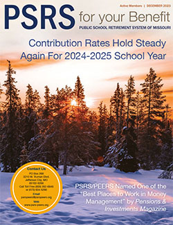 PSRS For Your Benefit newsletter cover photo for December 2023 issue